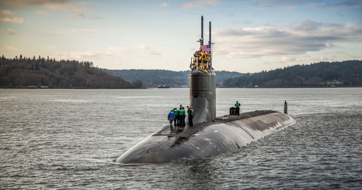 The Seawolf-class fast-attack submarine USS Connecticut is seen departing Puget Sound Naval Shipyard in this Dec. 15, 2016, file photo provided by the U.S. Navy. The submarine collided with an unknown underwater object on Oct. 2, 2021.