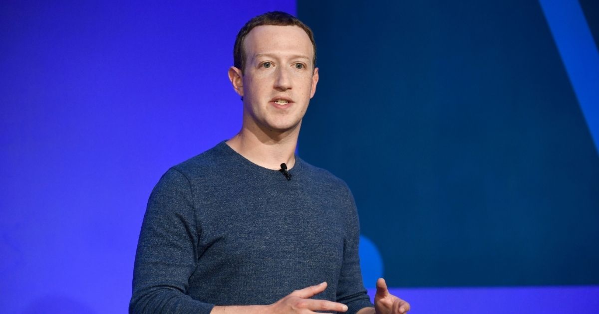 Facebook CEO Mark Zuckerberg speaks during a news conference in Paris on May 23, 2018.