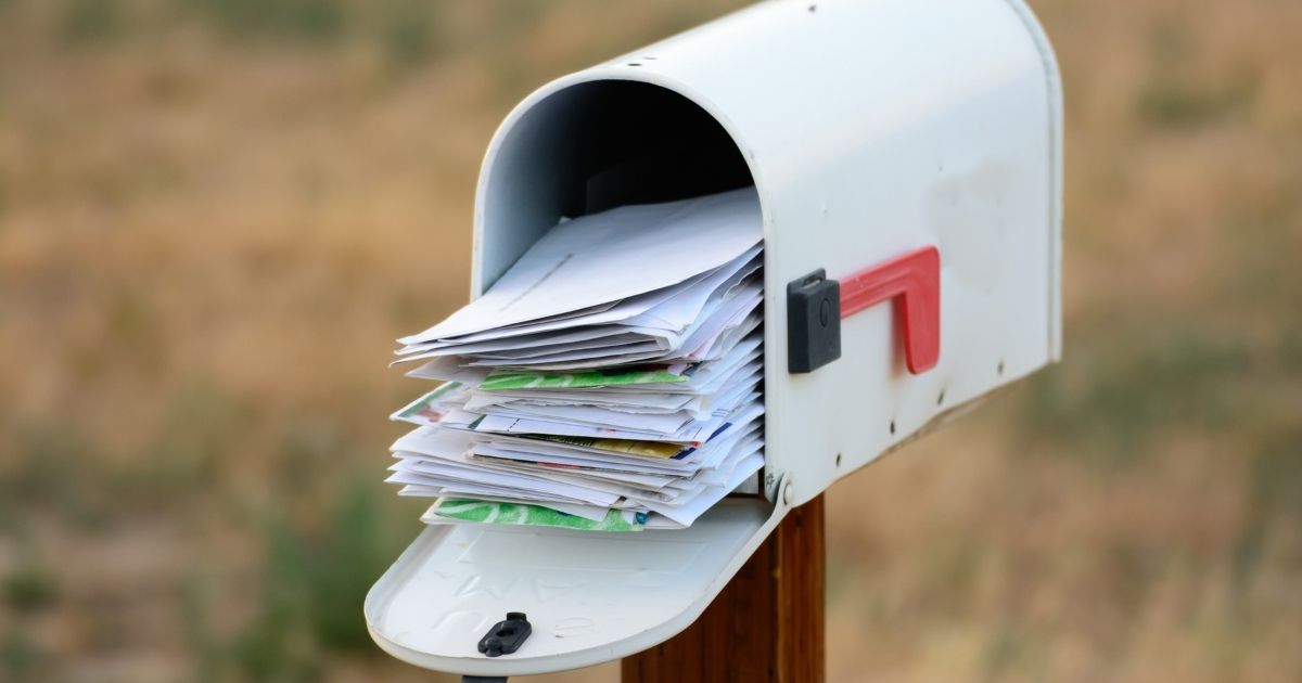 This is a stock photo of a mailbox, but in Douglasville, Georgia, a 30-year-old black woman named Terresha Lucas, who allegedly identified as a 6-foot white man with a red beard, reportedly was charged this week with using letters to make terroristic threats to residents in the city.