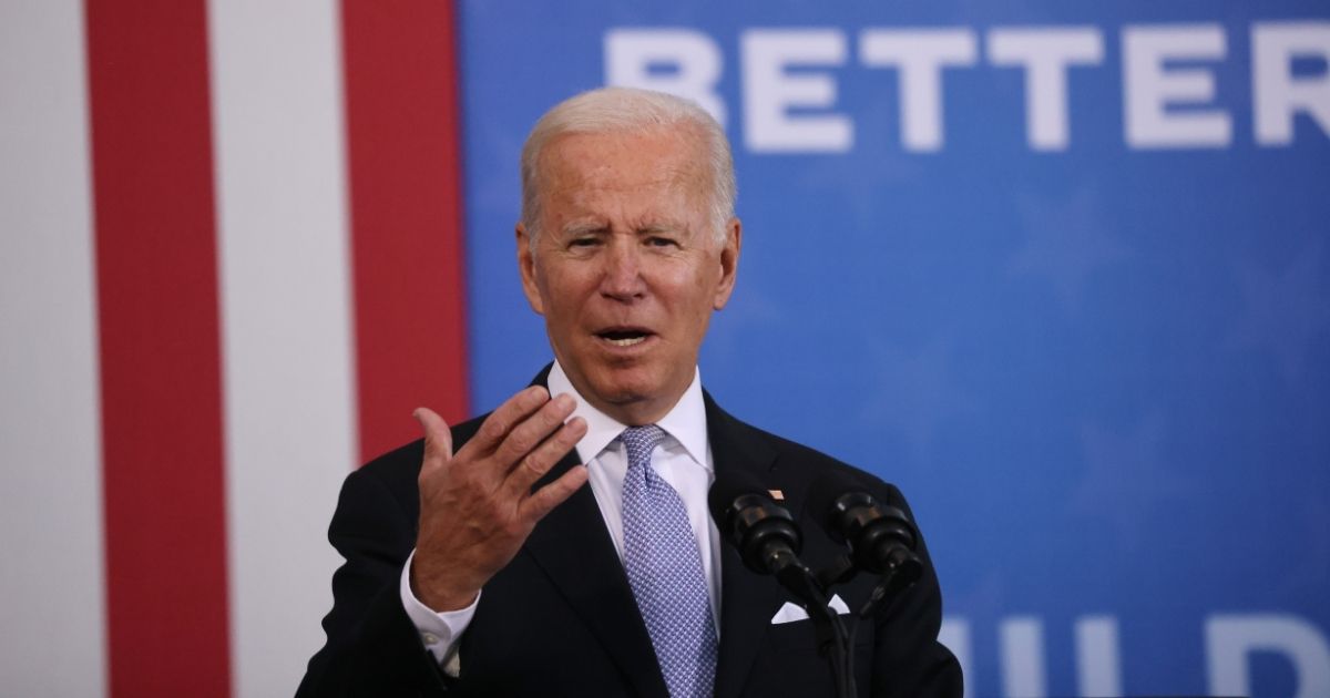 President Joe Biden speaks at an event Wednesday in Scranton, Pennsylvania, aimed at drumming up public support for the Democrats' multi-trillion spending agenda.