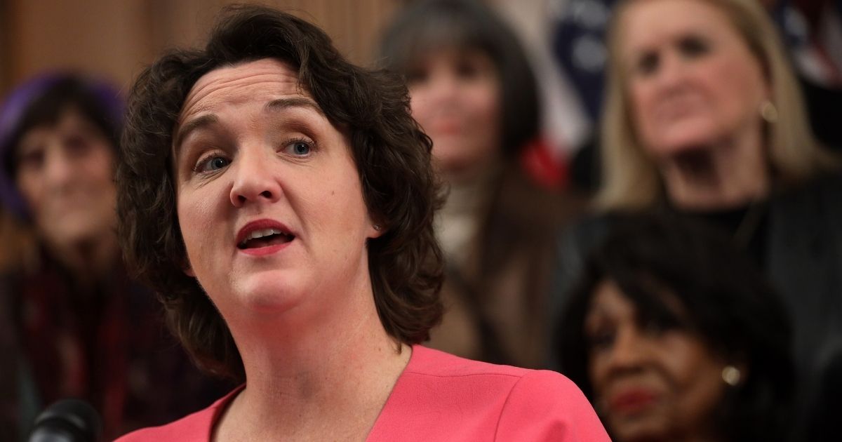 Democratic Rep. Katie Porter speaks at the Rayburn Room of the U.S. Capitol on Dec. 19, 2019.
