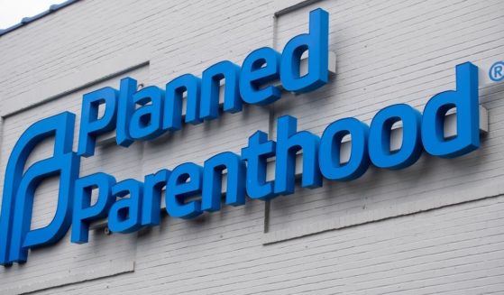 The Planned Parenthood logo is seen outside a facility in St. Louis on May 30, 2019.