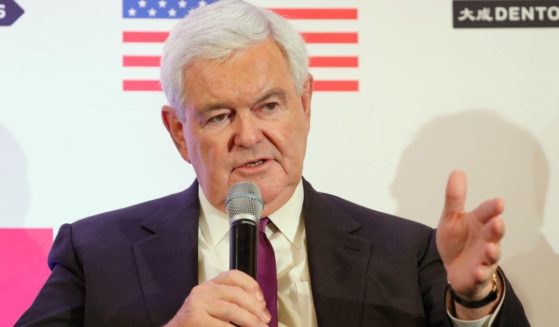 Newt Gingrich is seen speaking at the NAFTA 2.0 Summit on October 11, 2017 in Washington, DC.