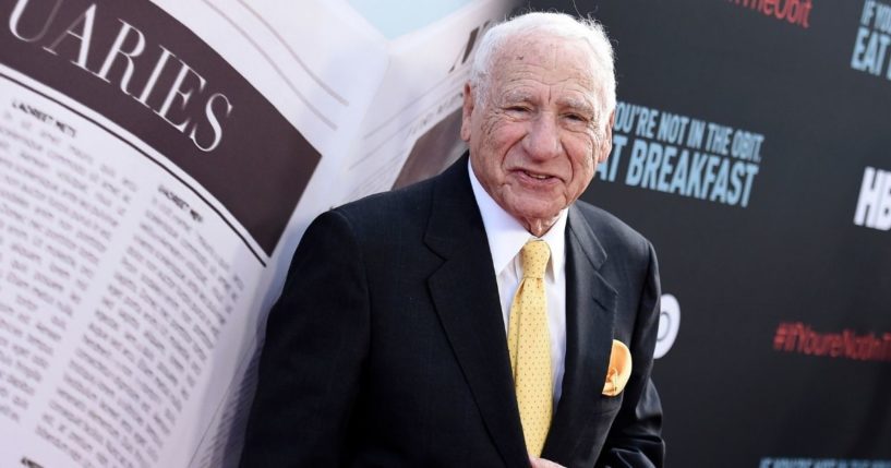 Mel Brooks attends the premiere of ‘If You're Not In The Obit, Eat Breakfast’ in Beverly Hills, California, on May 17, 2021.