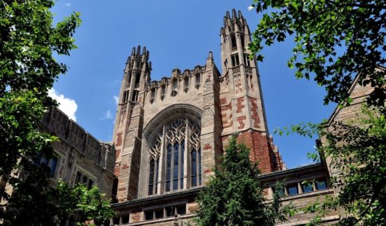 Sterling Law Building at Yale University in New Haven, Connecticut, is pictured in the stock image above.