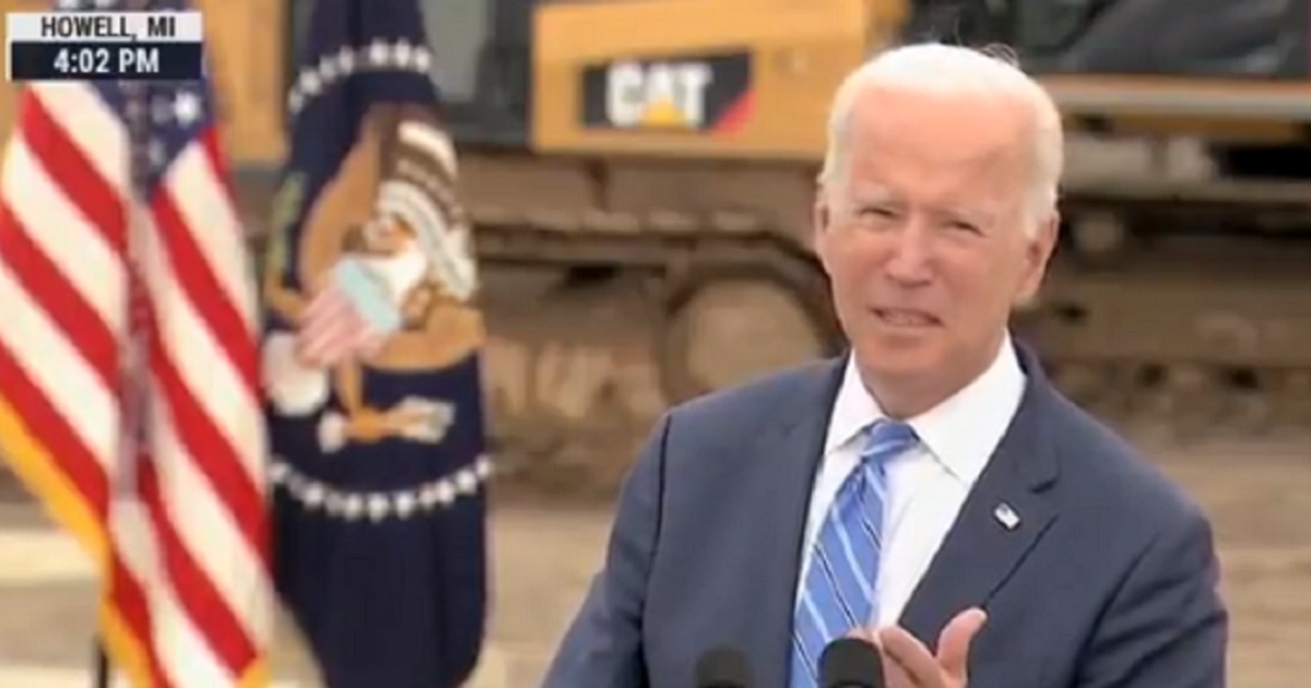President Joe Biden speaks Tuesday in Howell, Michigan.