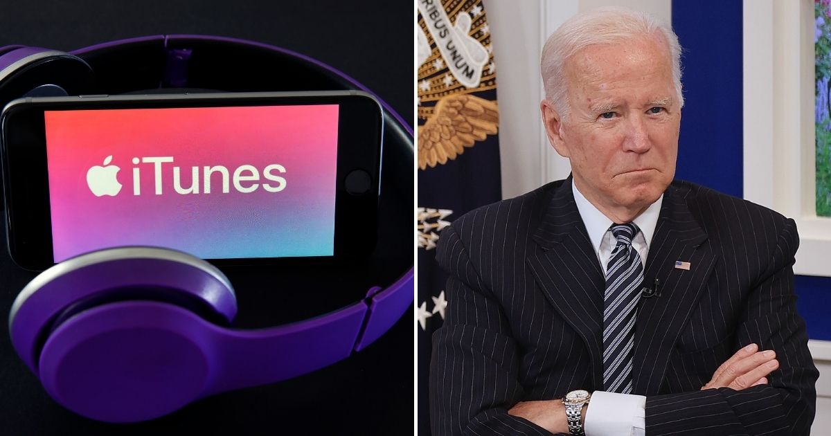 Criticism of President Joe Biden has become so pervasive that iTunes has not one, not two, but four chart-topping hip-hop songs based on the vulgar viral chant that has been sanitized to 'Let's Go, Brandon.'