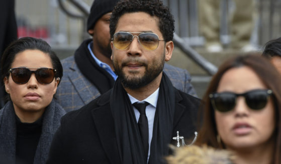 Former "Empire" actor Jussie Smollett leaves the Leighton Criminal Courthouse in Chicago in a Feb. 24, 2020, file photo.