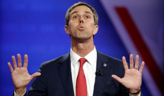 Former Democratic Texas Rep. Beto O'Rourke makes an appearance at the Power of our Pride Town Hall in Los Angeles, California, on Oct. 10, 2019 during his run for Democratic presidential candidate.
