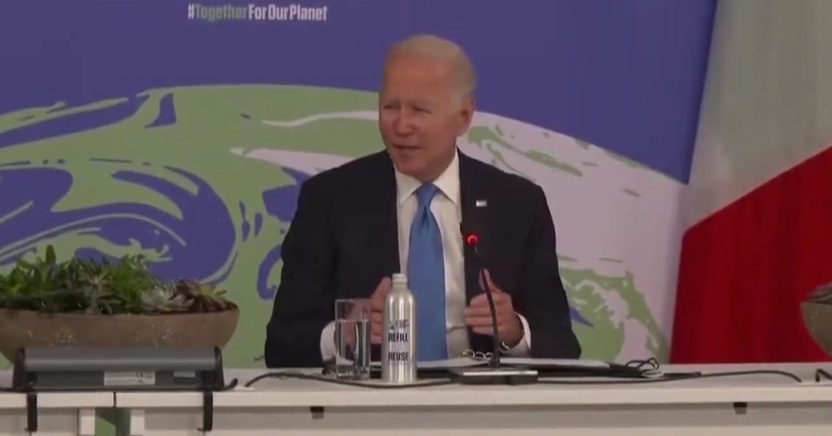 President Joe Biden delivers remarks on his Build Back Better World Initiative at the United Nations' COP26 climate change conference in Glasgow, Scotland, on Tuesday.
