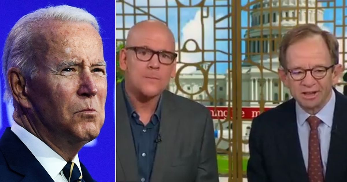 At left, President Joe Biden speaks during the U.N. Climate Change Conference in Glasgow, Scotland, on Monday. At right, MSNBC analysts break down Biden's claim about wages and inflation.