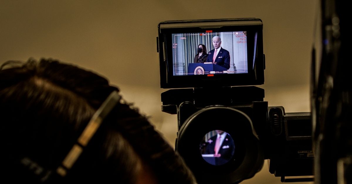 A funny thing happened when video was posted on President Joe Biden's Twitter account last week: The presidential seal was inexplicably blurred out.