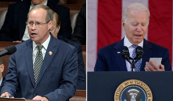 Republican Rep. Greg Murphy of North Carolina, left, implied that President Joe Biden was not really running the show nearly a year into his presidency.