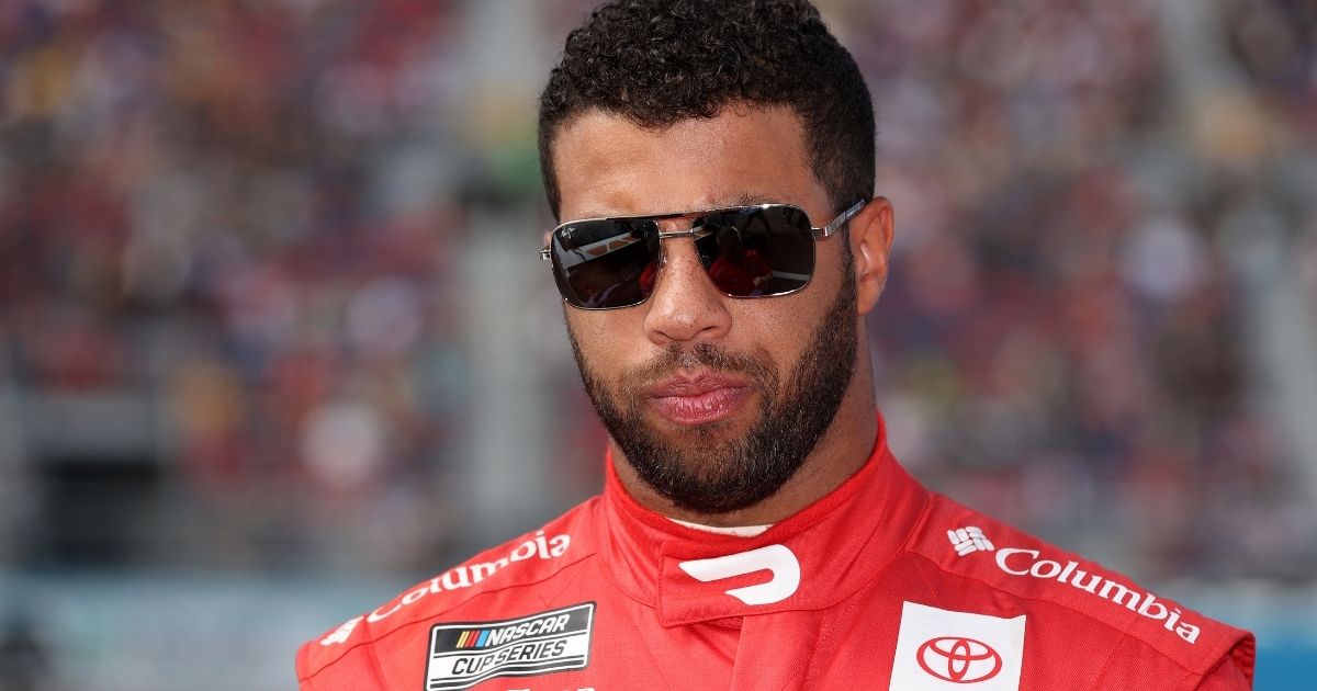 Bubba Wallace is seen prior to the NASCAR Cup Series Championship at Phoenix Raceway on Nov. 7 in Avondale, Arizona.