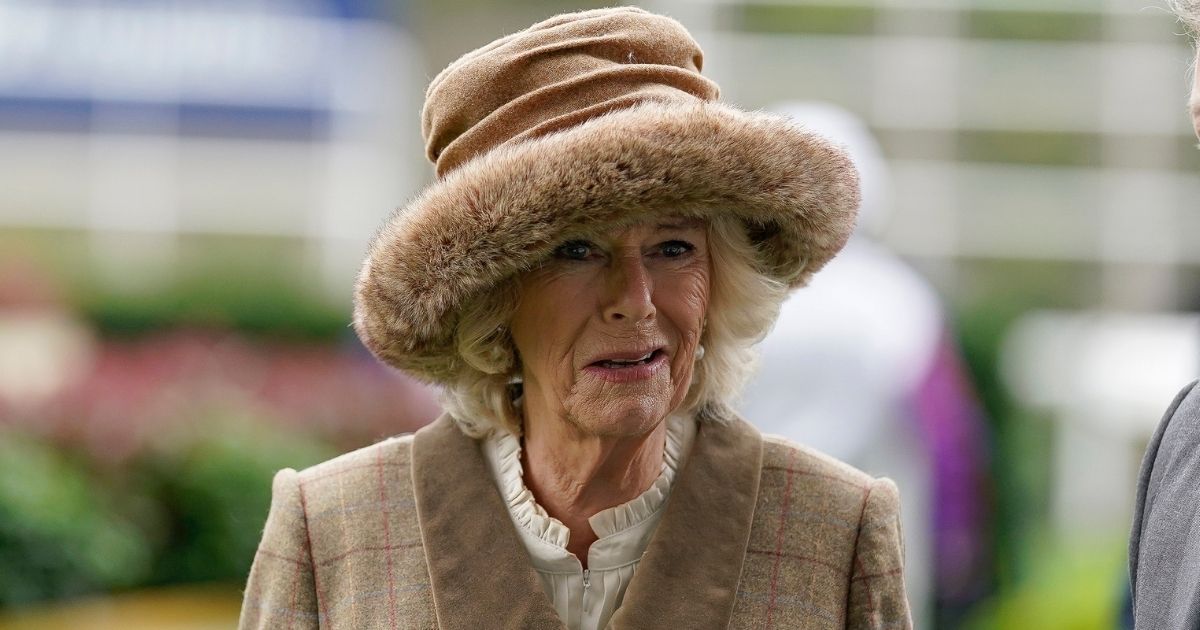 Camilla, Duchess of Cornwall, is seen at Ascot Racecourse on Saturday in Ascot, England.