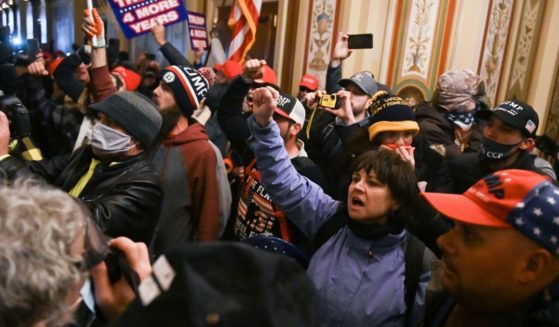 Supporters of former President Donald Trump protest inside the U.S. Capitol on Jan. in Washington, D.C.