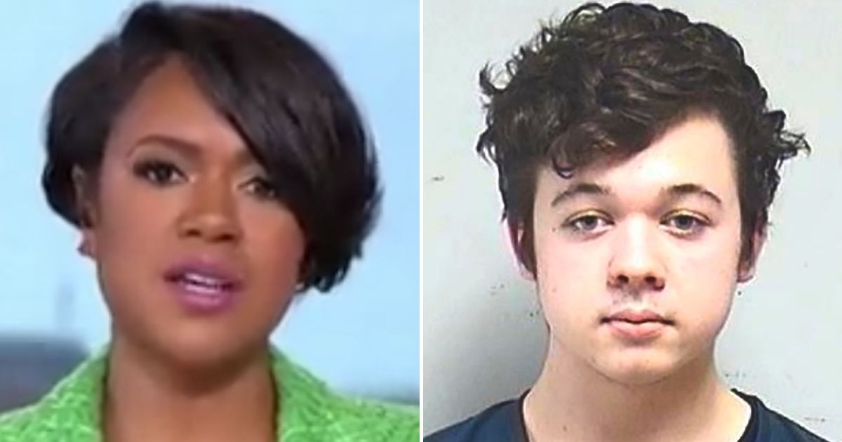 MSNBC host Tiffany Cross lashed out at Friday's innocent verdicts for Kyle Rittenhouse, seen in his jail booking photo from October 2020. Cross labeled the then-17-year-old "a little murderous white supremacist." Some supporters are urging Rittenhouse, now 18, to sue liberal media outlets for defamation.