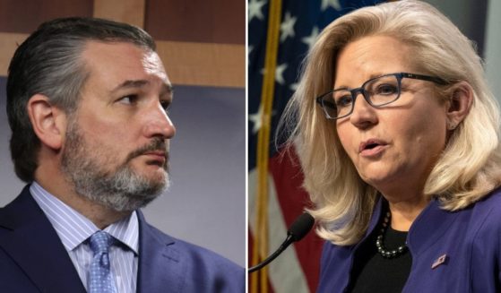 Republican Rep. Liz Cheney of Wyoming, right, daughter of former Vice President Dick Cheney, spoke last week in New Hampshire, prompting CNN to speculate whether she may become a US presidential candidate in the 2024 race. That led to an immediate negative reaction from Texas Sen. Ted Cruz, left.