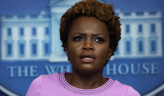 Principal deputy White House press secretary Karine Jean-Pierre speaks during a daily White House news briefing at the James Brady Press Briefing Room of the White House on Oct. 21 in Washington, D.C.