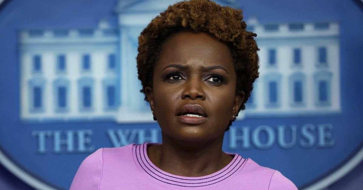 Principal deputy White House press secretary Karine Jean-Pierre speaks during a daily White House news briefing at the James Brady Press Briefing Room of the White House on Oct. 21 in Washington, D.C.