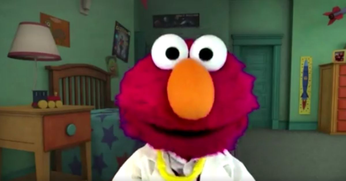 "Sesame Street" character Elmo dressed up as Dr. Sanjay Gupta for an appearance on "Sesame Street" and CNN's special program for children on Saturday.
