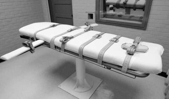 An execution chamber in Huntsville, Texas, is pictured above.
