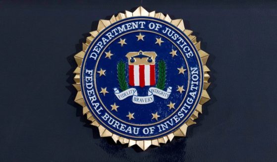 The FBI seal is seen on a podium before a news conference at the agency's headquarters in Washington, D.C., on June 14, 2018.