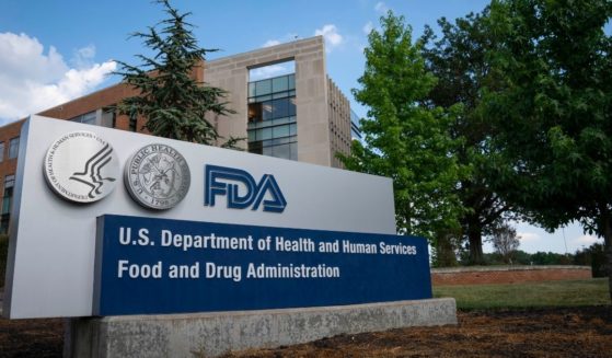 A sign for the U.S. Food and Drug Administration is seen outside of the agency's headquarters in White Oak, Maryland, on July 20, 2020.