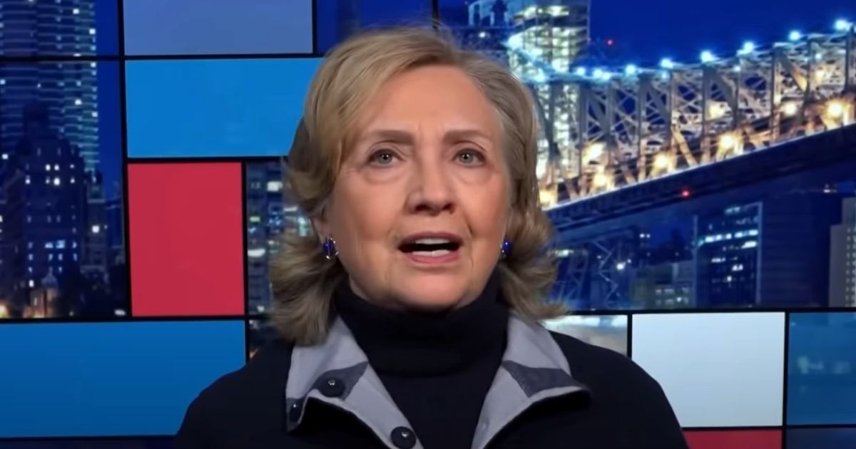 Former Democratic presidential candidate Hillary Clinton appears on Rachel Maddow's show on MSNBC.