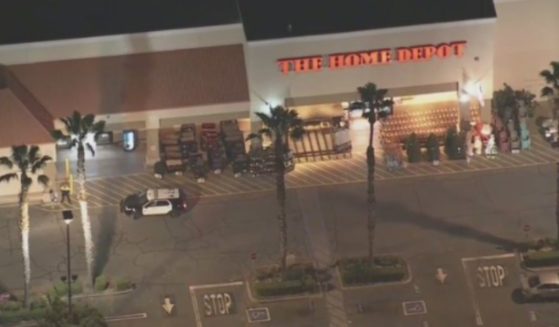 A Home Depot in Lakewood, California, near Los Angeles, was robbed by a group of suspects during a "flash mob" robbery on Friday.