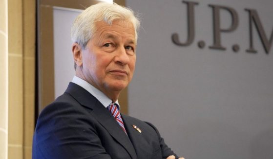 JPMorgan Chase CEO Jamie Dimon looks on during the inauguration of the new French headquarters of JPMorgan on June 29 in Paris.