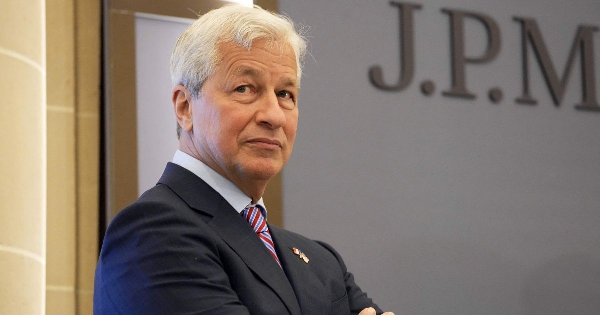 JPMorgan Chase CEO Jamie Dimon looks on during the inauguration of the new French headquarters of JPMorgan on June 29 in Paris.