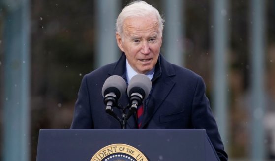 President Joe Biden speaks in Woodstock, New Hampshire, to promote his infrastructure spending bill on Tuesday.