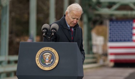 President Joe Biden delivers a speech on infrastructure while visiting a bridge in Woodstock, New Hampshire, on Tuesday.