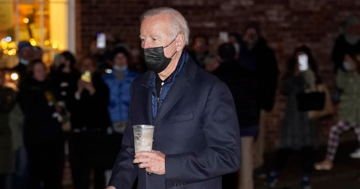 President Joe Biden walks around Nantucket, Massachusetts, after visiting Murray's Toggery Shop on Saturday.