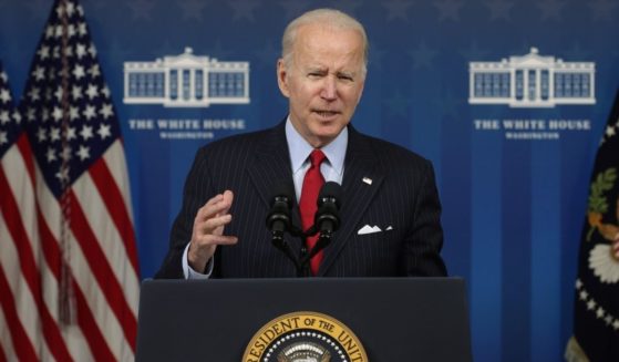President Joe Biden speaks on the economy during an event at the South Court Auditorium at Eisenhower Executive Office Building on Tuesday in Washington, D.C.