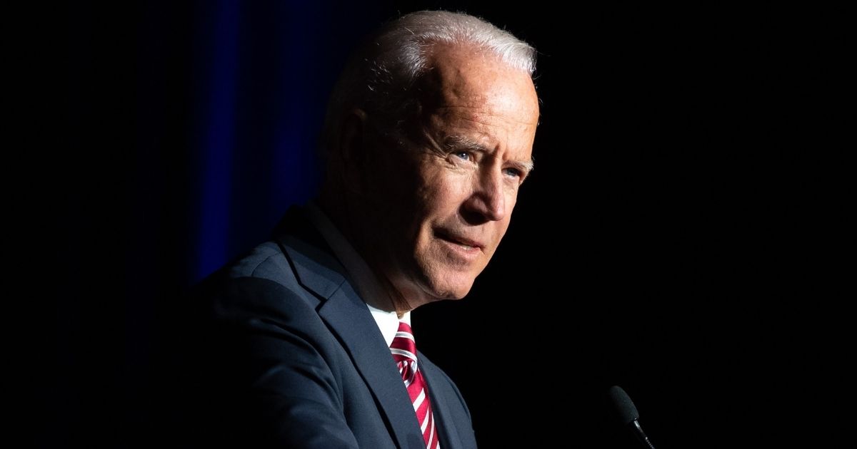 Then-former Vice President Joe Biden speaks during the First State Democratic Dinner in Dover, Delaware, on March 16, 2019.