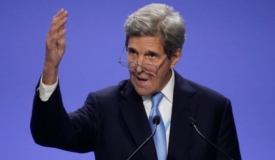 United States Special Presidential Envoy for Climate John Kerry speaks at the COP26 U.N. Climate Summit, in Glasgow, Scotland, on Wednesday.
