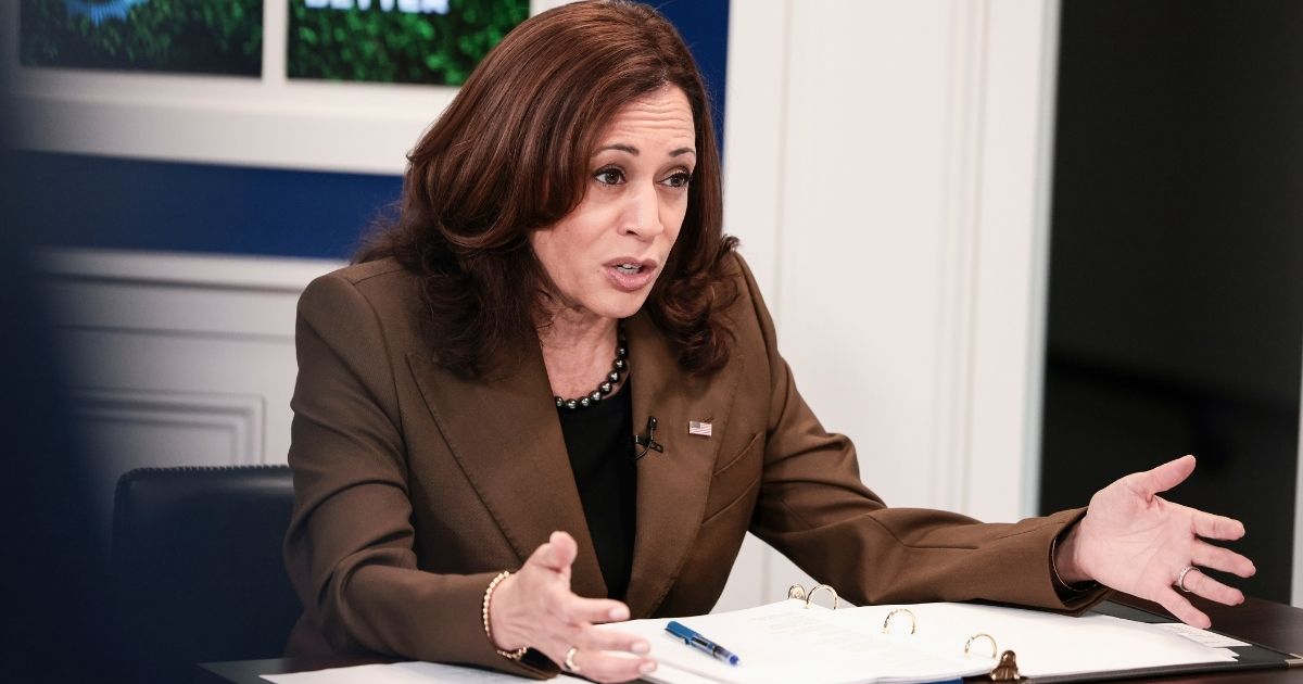 Kamala Harris, seen at an Oct. 14 event, has officially become the most unpopular vice president in the history of the United States.