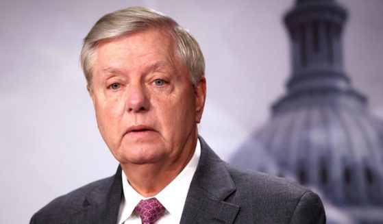 Republican Sen. Lindsey Graham of South Carolina speaks on southern border security and illegal immigration during a news conference at the U.S. Capitol on July 30 in Washington, D.C.