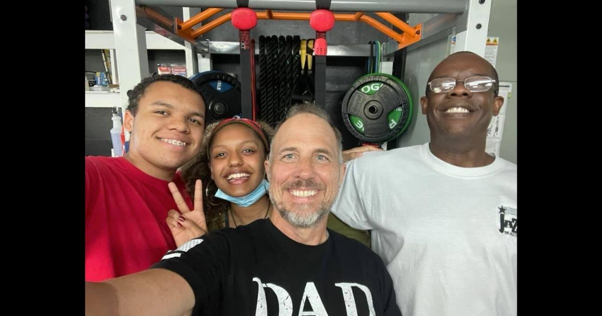 Florida resident Chris Person snapped this selfie with his three new friends: Teens Lucas and Maya Perry and their dad Eduardo, who returned Chris' lost wallet full of cash, credit cards, and other valuable items. The three refused a reward.