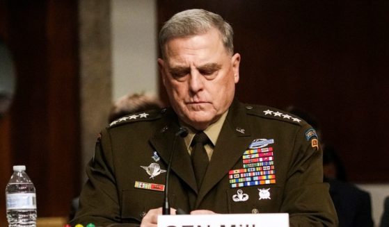 Chairman of the Joint Chiefs of Staff Gen. Mark A. Milley testifies at a Senate Armed Services Committee hearing on the conclusion of military operations in Afghanistan and plans for future counterterrorism operations on Capitol Hill on Sept. 28 in Washington, D.C.