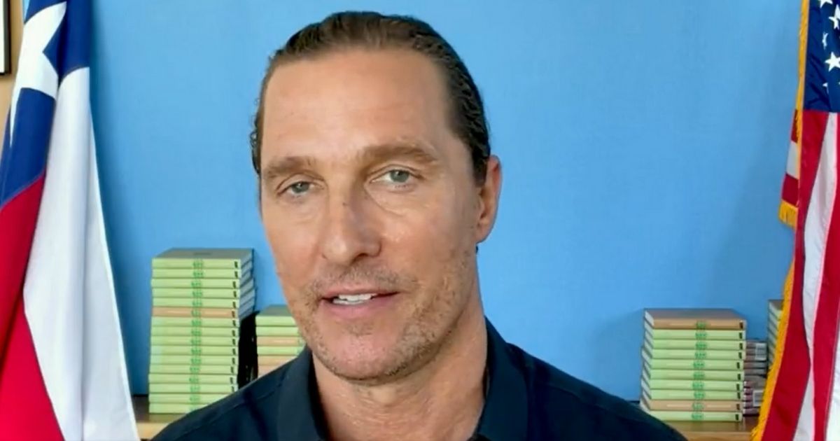 Actor Matthew McConaughey announces he won't be running for governor of Texas next year.