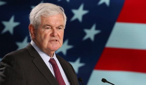 Former Speaker of the House Newt Gingrich speaks at an event in Villepinte, France, on June 30, 2018.
