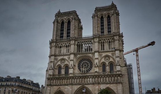 Notre Dame Cathedral is seen on Oct. 5 in Paris.