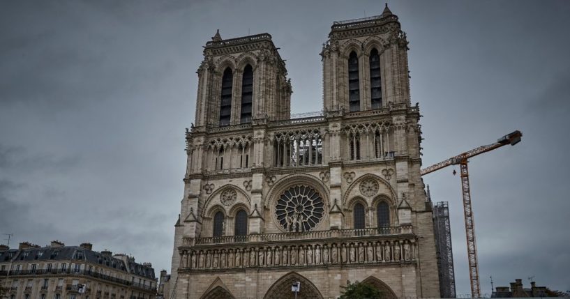 Notre Dame Cathedral is seen on Oct. 5 in Paris.
