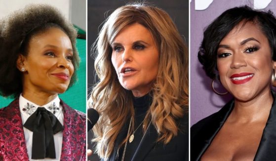 Liberal commentators, from left, Amber Ruffin of Peacock, Maria Shriver of NBC and Tiffany Cross of MSNBC all shared inflammatory misinformation last week about Kyle Rittenhouse and his murder trial.