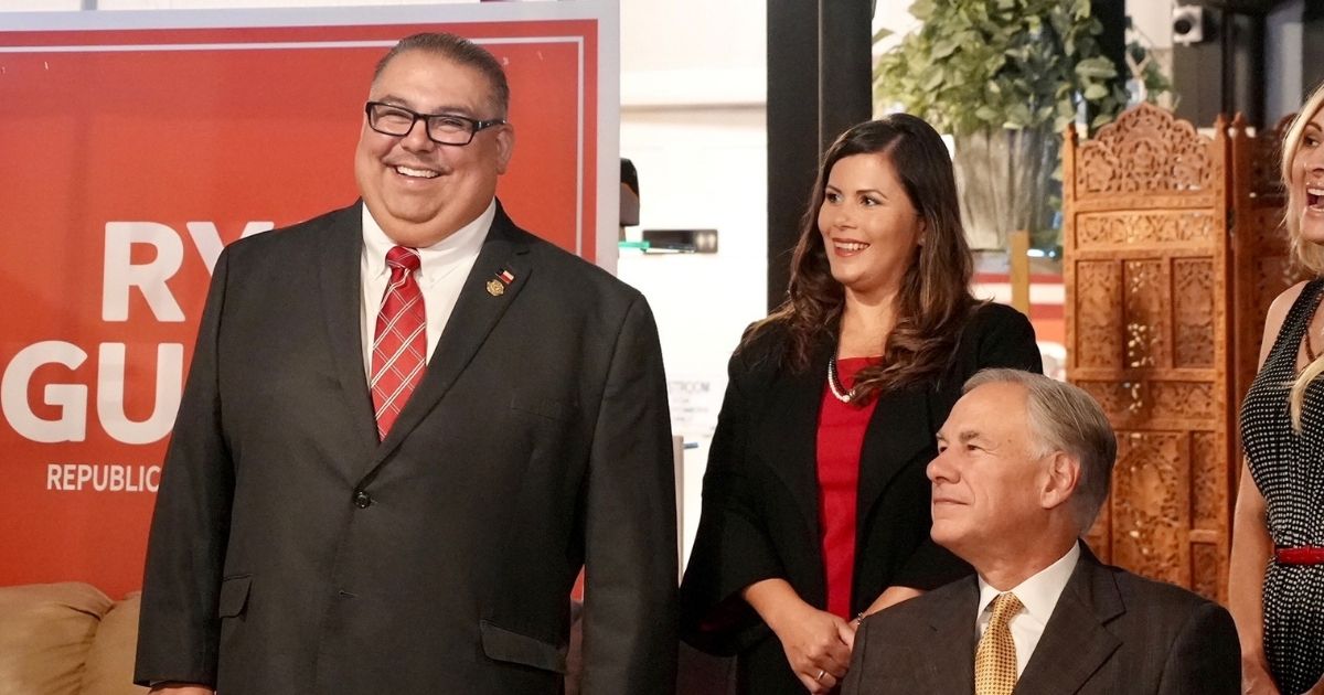 Texas state Rep. Ryan Guillen, left, has officially switched parties and become a Republican.