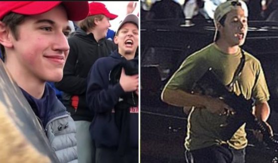 Kyle Sandmann, left, was 16 years old when he gained national media attention and received harsh criticism for an incident taken out of context, and he is now using his knowledge to reach out to Kyle Rittenhouse, right, who is on trial for 2 murders and several other counts, which have earned him severe condemnation from the media and general public.