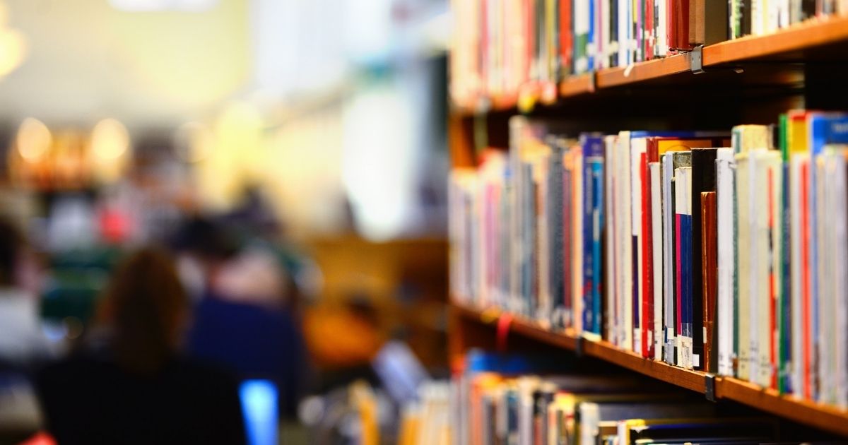 A school library is pictured in the stock image above.